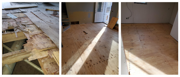 Repairing or leveling uneven subfloor costs