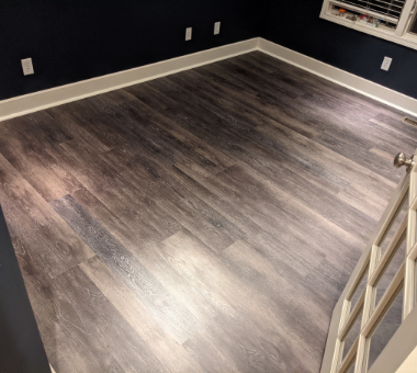 Grey Lifeproof Luxury Vinyl Flooring Installation