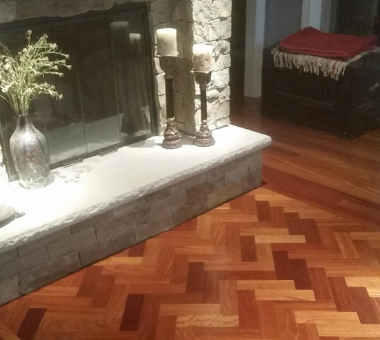 wood flooring installation kansas city Undercut Fireplace Hardwood Floor