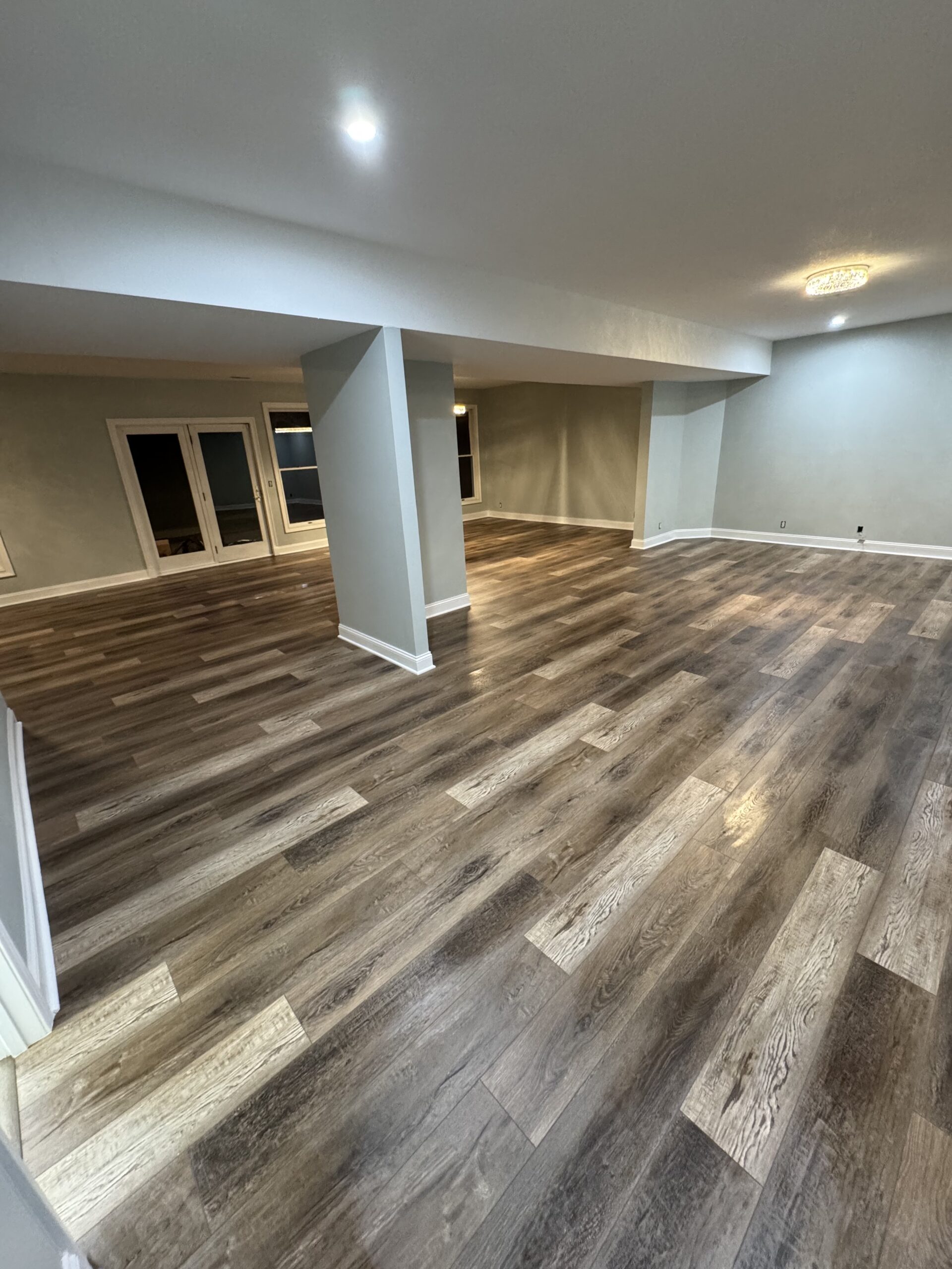 Luxury vinyl plank flooring