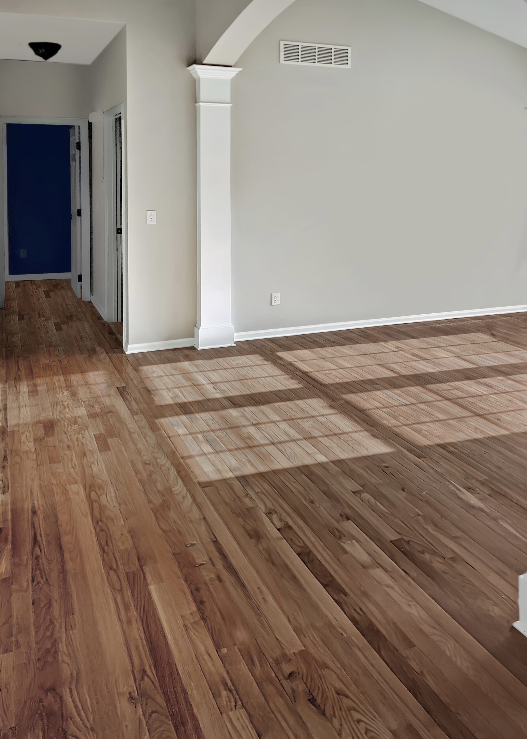 Hardwood flooring installation