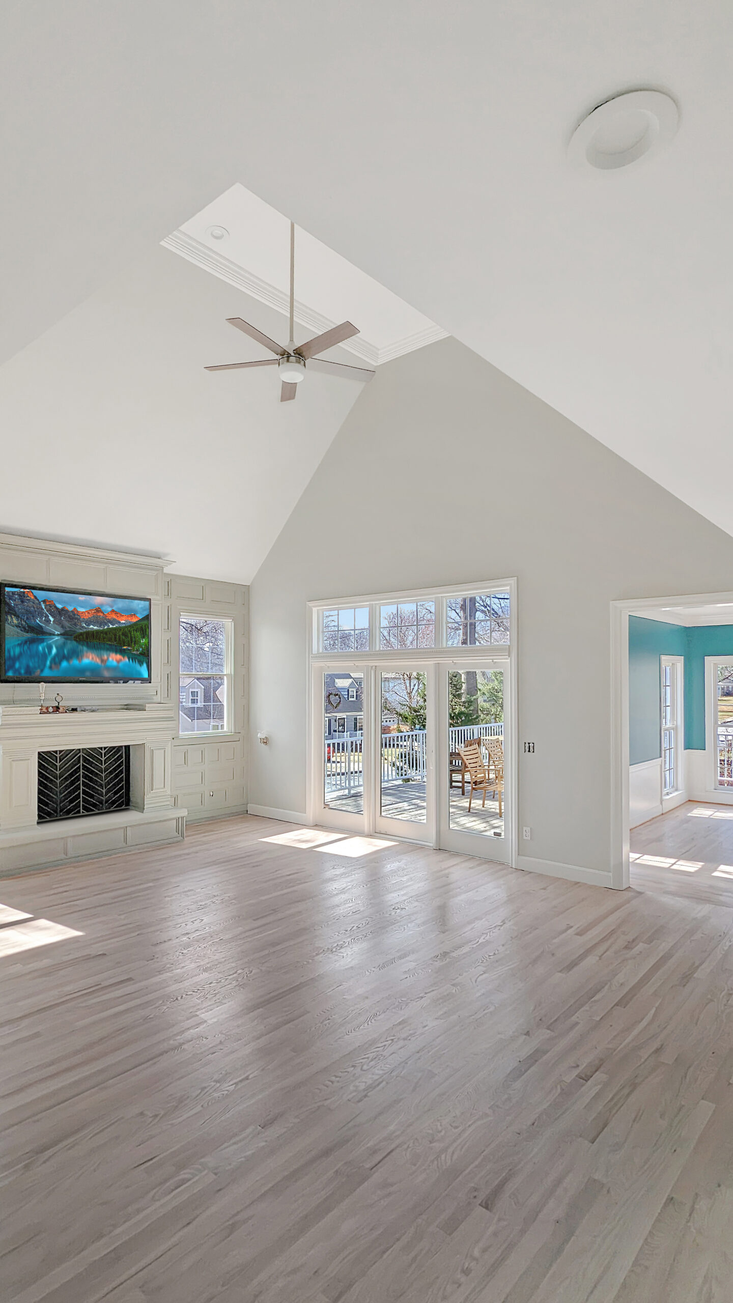 Hardwood floor extension completed